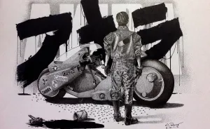 I Made An Akira Drawing With Thousands Of Dots