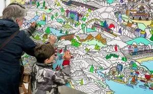 I Make Giant Colouring Art For Thousands Of Adults To Colour Together