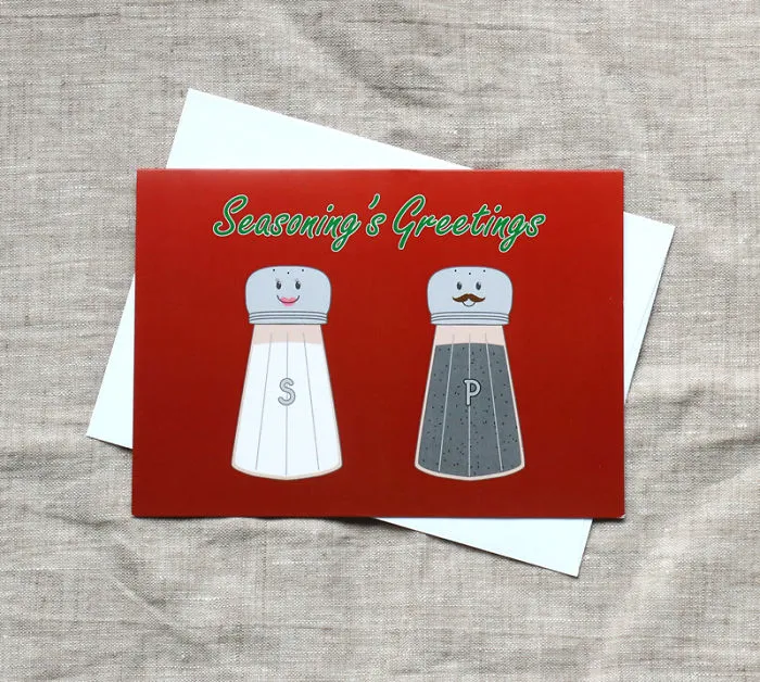 Seasoning's Greetings Christmas Card