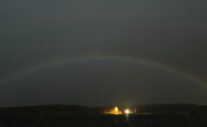 I Caught This Moonbow Near The Small Town Of Stykkisholmur, Iceland