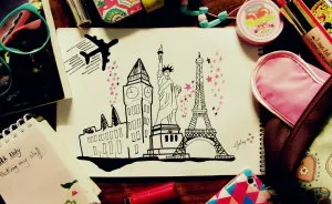I Combine My Sketches With Objects That Reflect Their Meaning