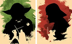 I Designed Minimalistic Posters With Stars Wars Characters