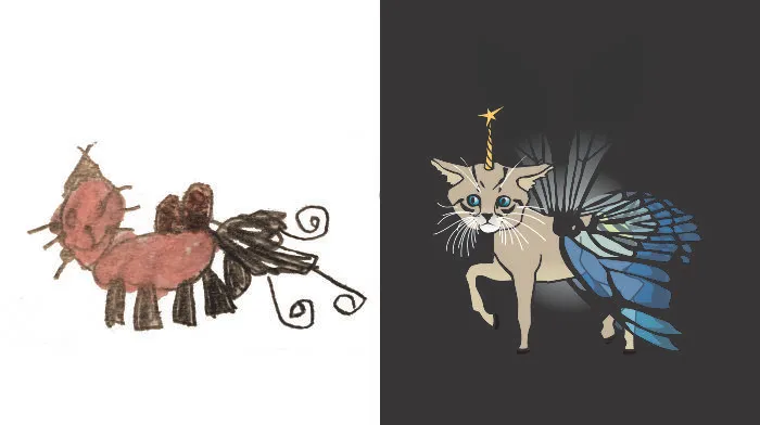55 Artists Recreate Kids' Monster Doodles In Their Unique Styles