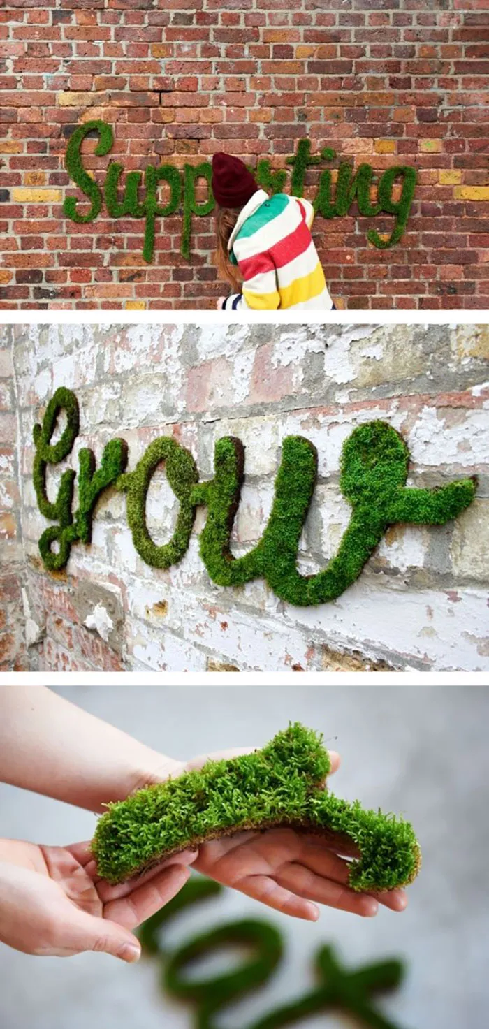 Moss Graffiti