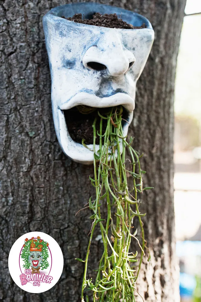 No Brainer Art Face Planter