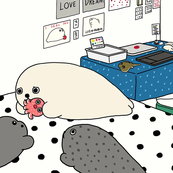 A Cute Seal's Everyday Life By Wang Fanqiao