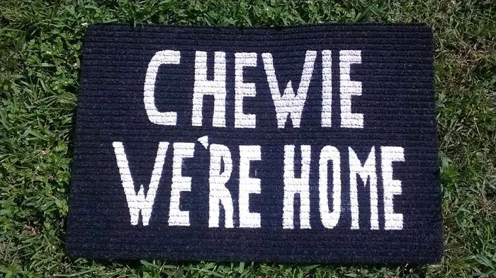 Chewie We're Home Welcome Mat