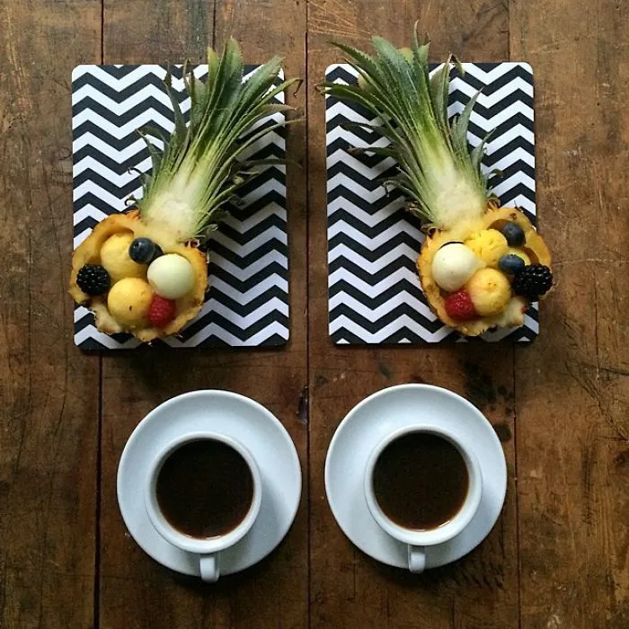 Loving Man Makes Symmetrical Breakfasts For His Boyfriend Every Morning