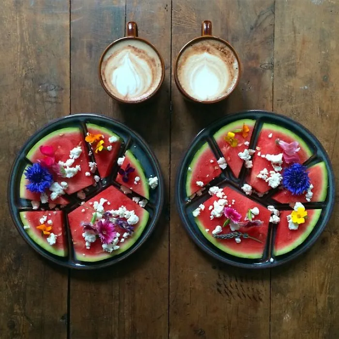 Loving Man Makes Symmetrical Breakfasts For His Boyfriend Every Morning