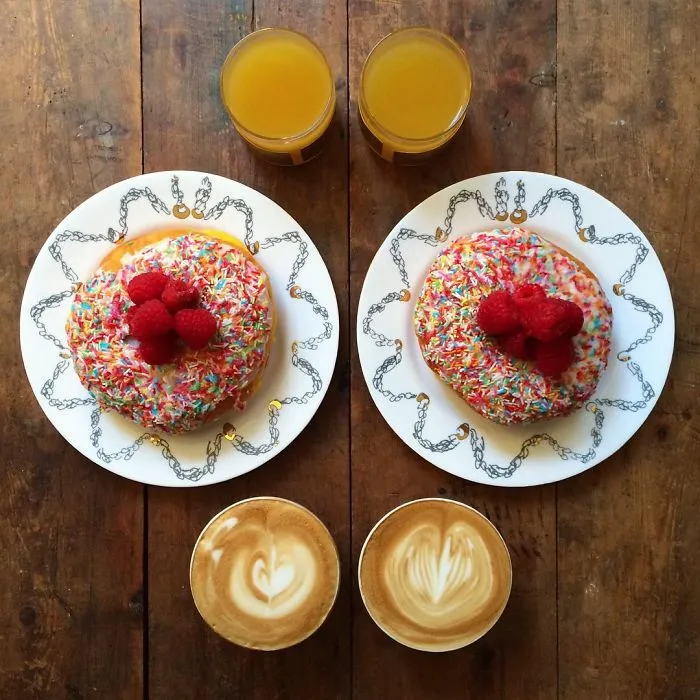 Loving Man Makes Symmetrical Breakfasts For His Boyfriend Every Morning