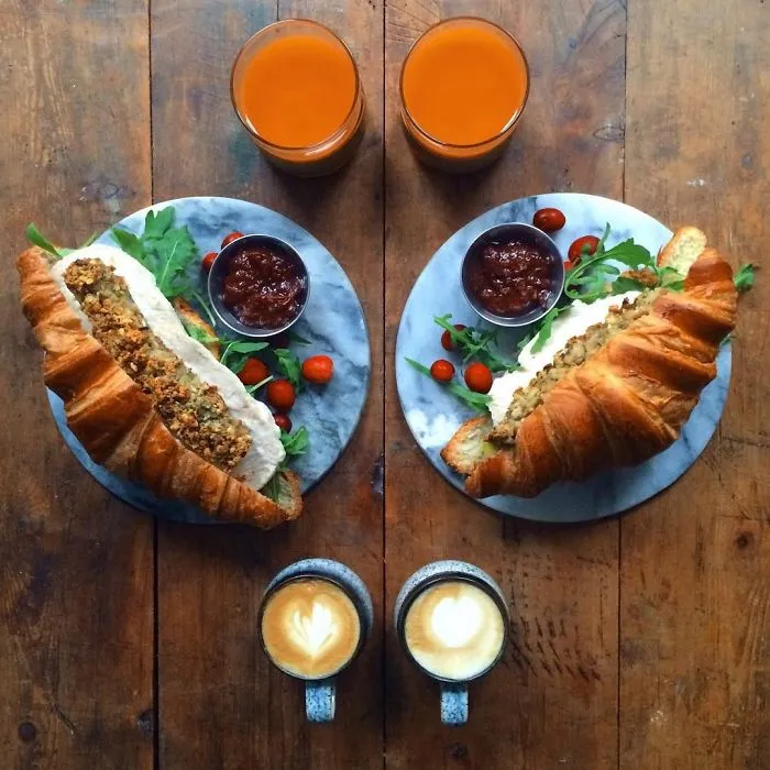 Loving Man Makes Symmetrical Breakfasts For His Boyfriend Every Morning