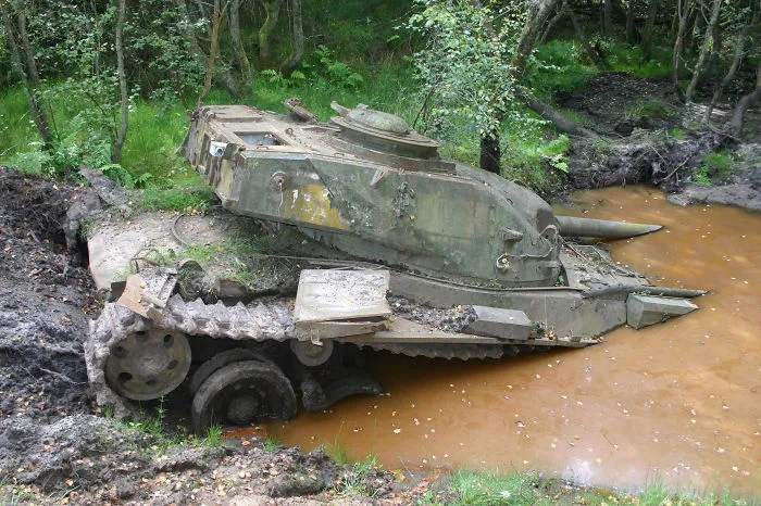 British Army Chieftain, Slab Common, Bordon, Uk