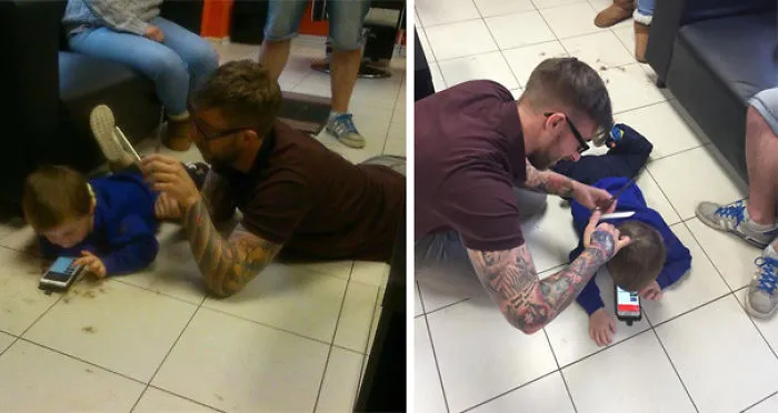 Barber Goes Extra Mile To Conquer Autistic Boy’s Fear Of Haircuts