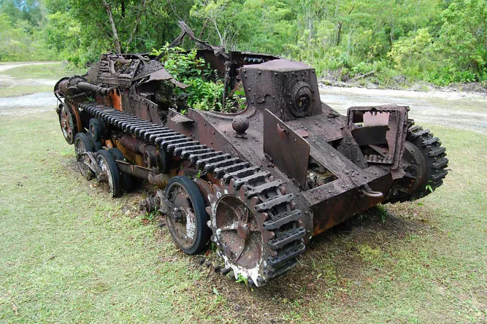 Tank Taken Over By Nature