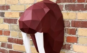 I Make Animal Heads Out Of Paper