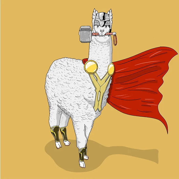 I Illustrated Animals As Superheroes