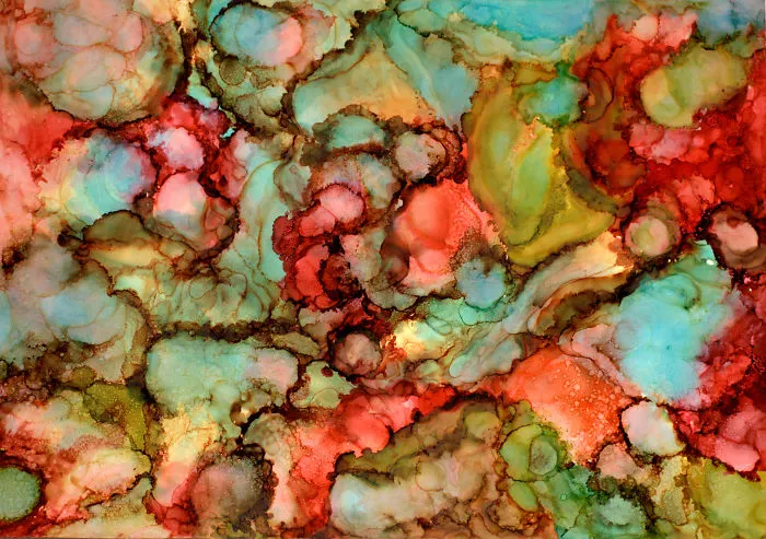 Alcohol Ink On Yupo Paper