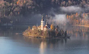 Another Magical Sunrise At Lake Bled In Slovenia