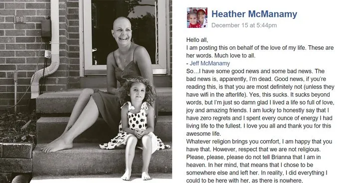 After His Wife Passes Away, Husband Posts Her Goodbye Letter That's Both Funny And Touching