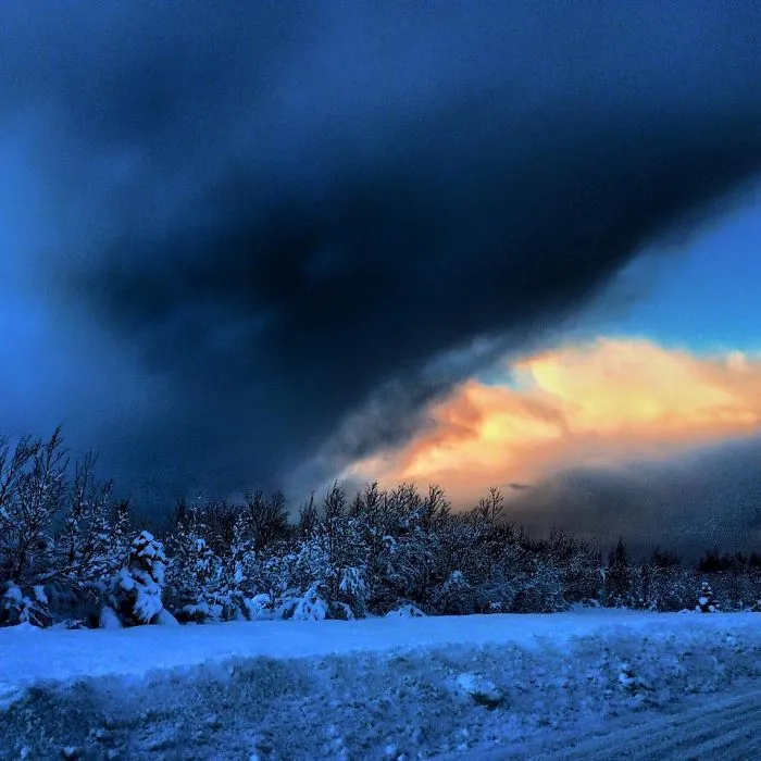 Calm Before The Storm In Iceland
