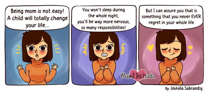 Mom Illustrates Her Everyday Motherhood Problems