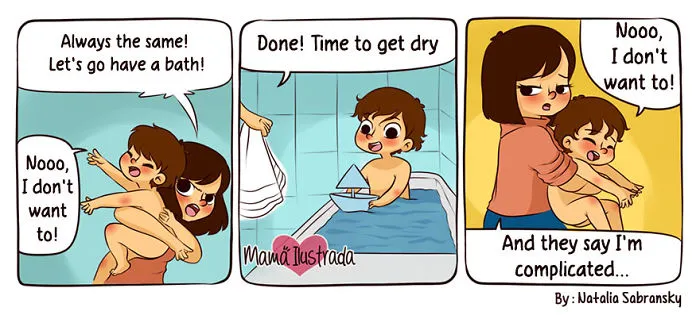 Mom Illustrates Her Everyday Motherhood Problems