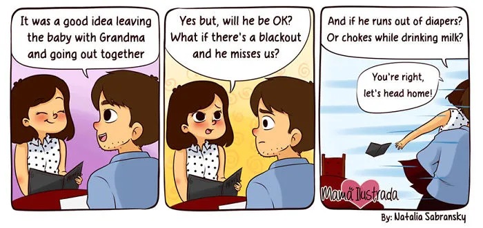 Mom Illustrates Her Everyday Motherhood Problems