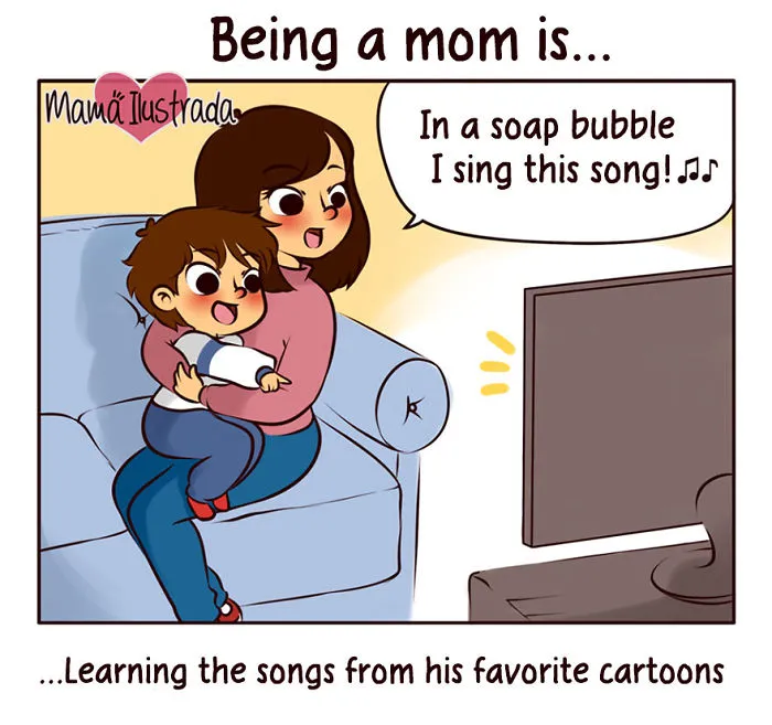 Mom Illustrates Her Everyday Motherhood Problems