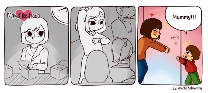 Mom Illustrates Her Everyday Motherhood Problems