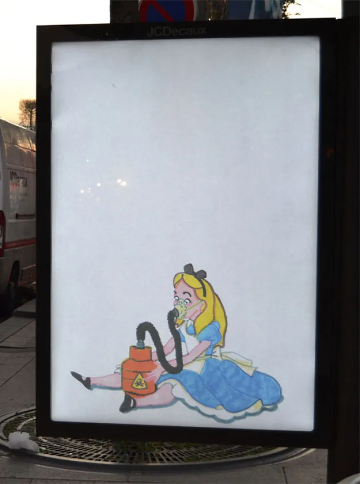Artists Fill Paris With 600 Fake Ads To Protest Corporate Sponsorship Of Climate Conference