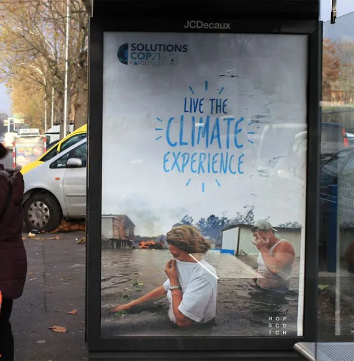 Artists Fill Paris With 600 Fake Ads To Protest Corporate Sponsorship Of Climate Conference