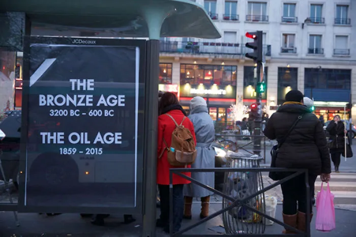 Artists Fill Paris With 600 Fake Ads To Protest Corporate Sponsorship Of Climate Conference