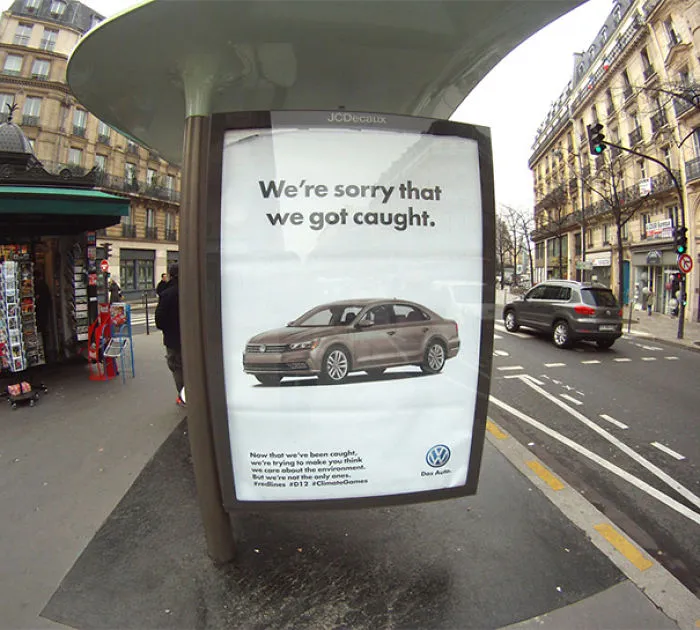 Artists Fill Paris With 600 Fake Ads To Protest Corporate Sponsorship Of Climate Conference