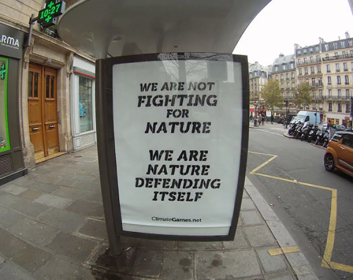 Artists Fill Paris With 600 Fake Ads To Protest Corporate Sponsorship Of Climate Conference
