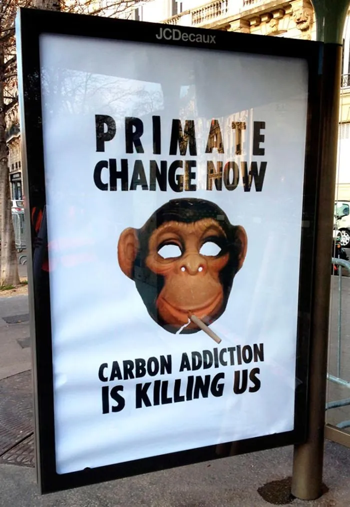 Artists Fill Paris With 600 Fake Ads To Protest Corporate Sponsorship Of Climate Conference