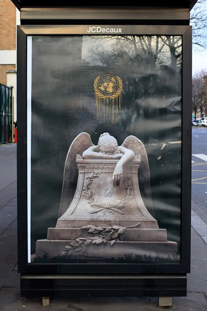 Artists Fill Paris With 600 Fake Ads To Protest Corporate Sponsorship Of Climate Conference