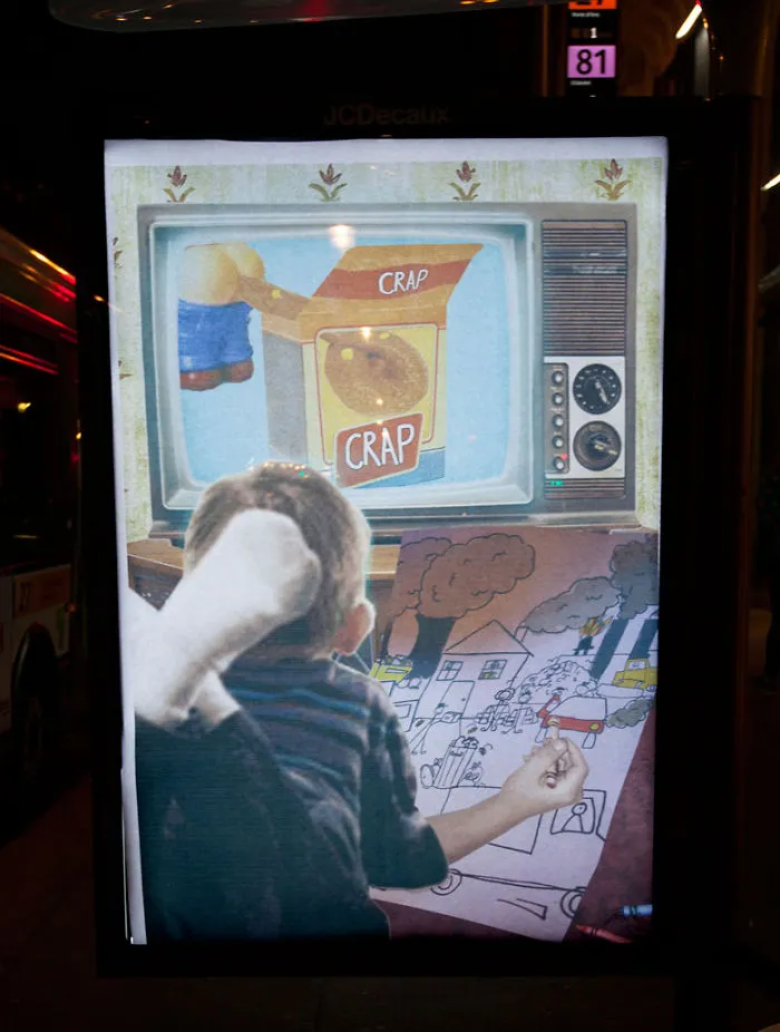 Artists Fill Paris With 600 Fake Ads To Protest Corporate Sponsorship Of Climate Conference