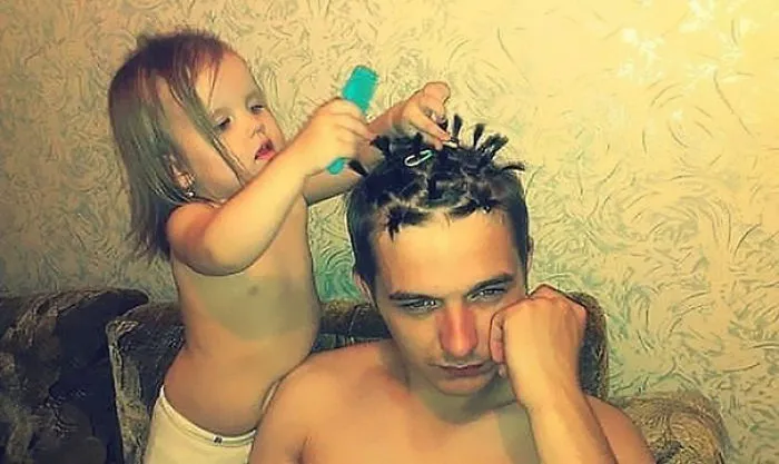 Letting His Daughter Practise