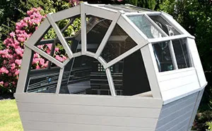 We Built A Functional Millennium Falcon Potting Shed With Control Panels Inside