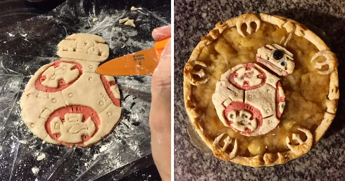 I Made A Geeky BB-8 Pie For The Star Wars Release