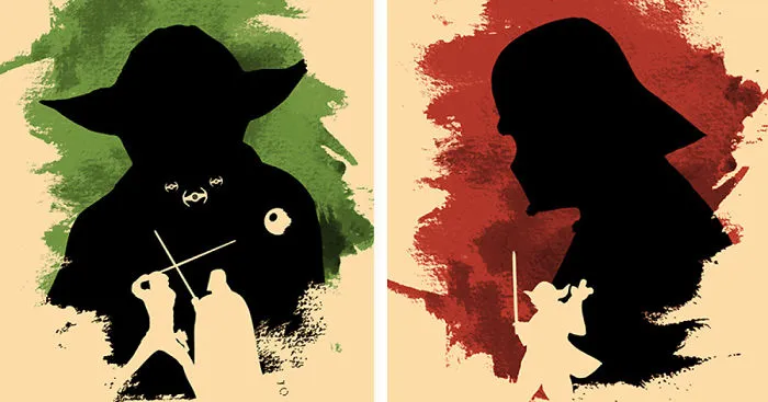 I Designed Minimalistic Posters With Stars Wars Characters