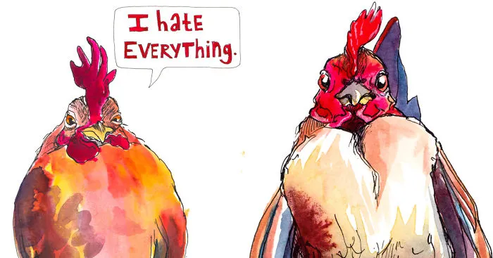 Passive Aggressive Chickens: I Paint To Express What I'm Too Polite To Say