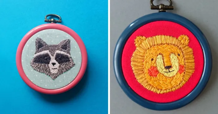 I Make Modern Embroidery Pieces That Show Animals In All Their Colors
