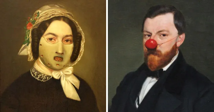 French Artist Restores Flea Market Paintings And Adds His Own Stories To Them