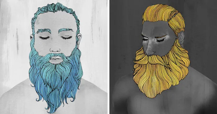 I 'Feminise' Male Beards To Celebrate Gentle Men