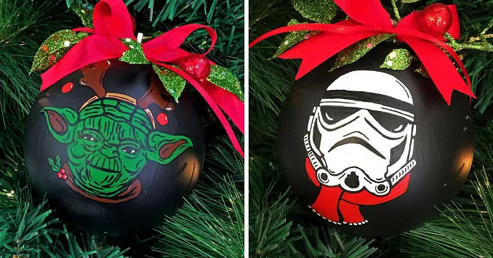 My Mom Let Me Decorate The Christmas Tree This Year, So I Made It Star Wars Style!