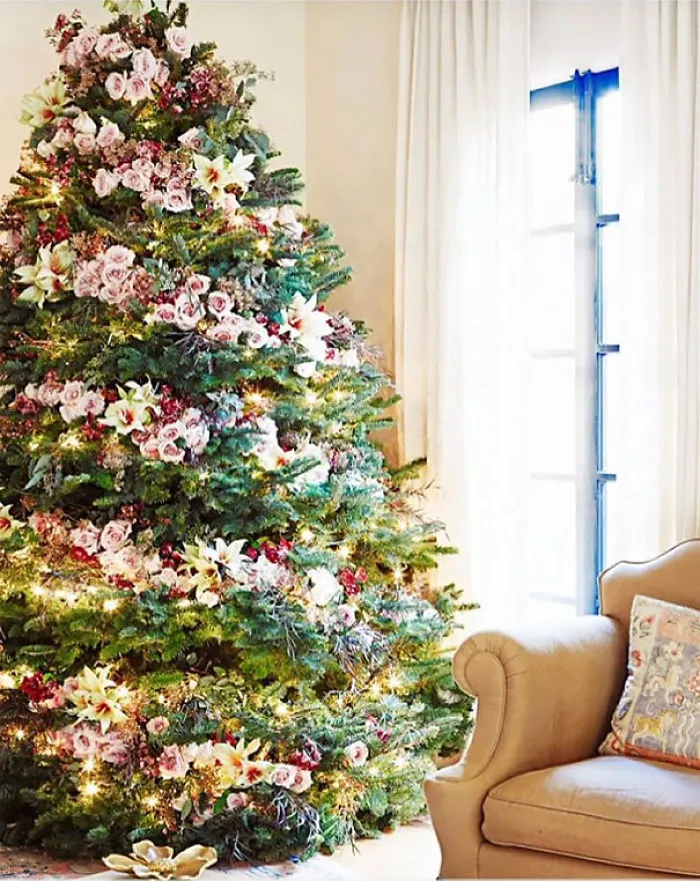 Floral Christmas Tree