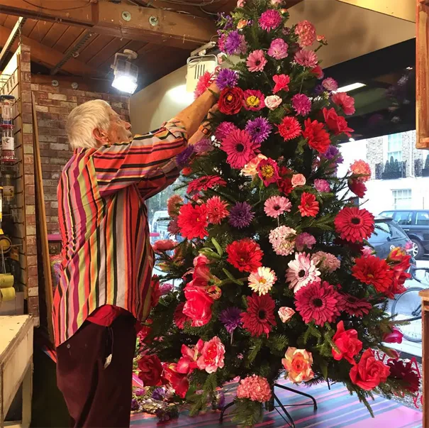 Floral Christmas Tree