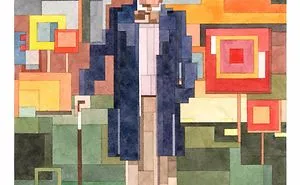 Geometric T.v. Memory Paintings