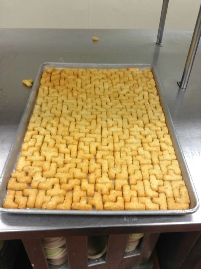 This Tater Tot Tetris Master.